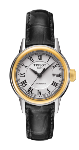 Tissot Carson Automatic 29.5 Stainless Steel / Yellow Gold PVD / Silver / Strap